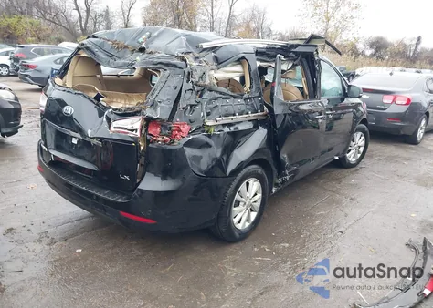 2016 Kia Sedona Lx из США, поврежденный, VIN KNDMB5C1XG6094473